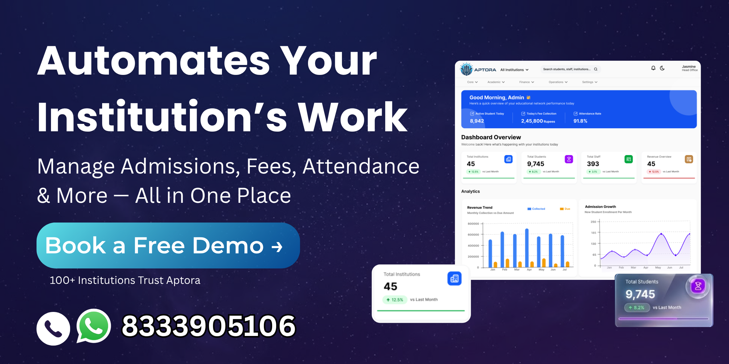 Aptora Popup - Schedule a Demo