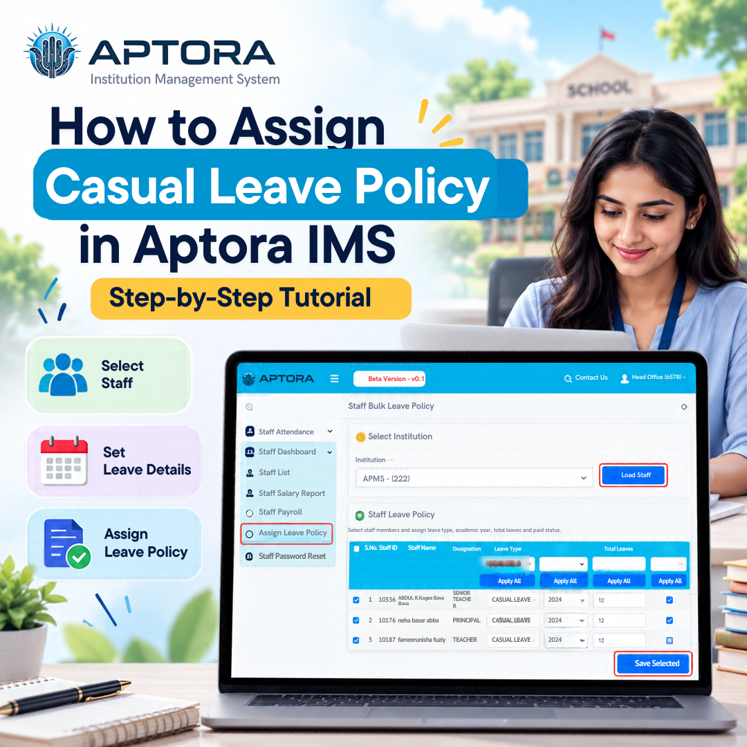 How to Assign Casual Leave Policy in Aptora 